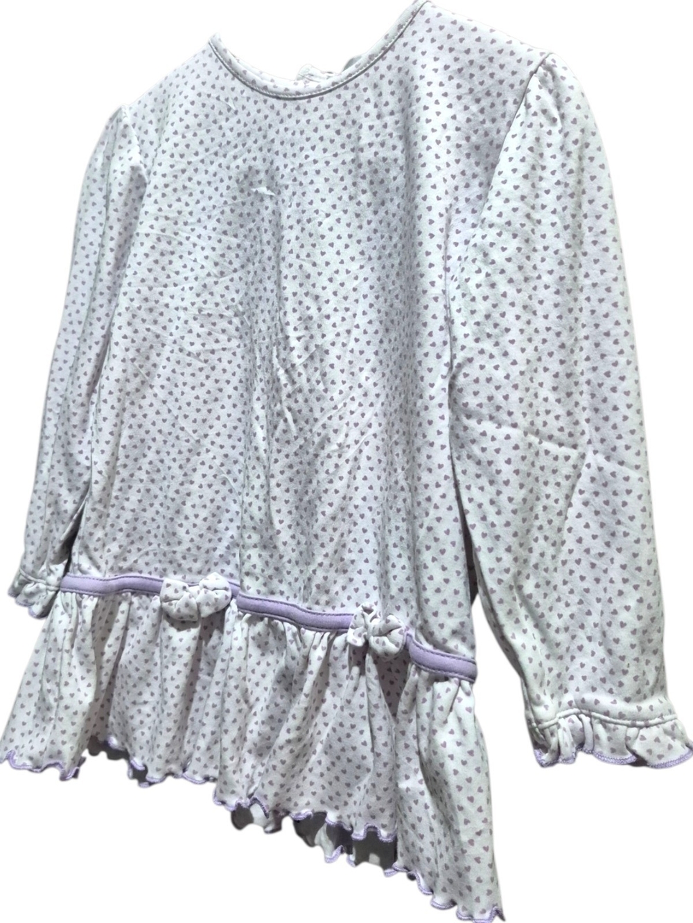 Kissy Kissy Lavender Heart Ruffle Dress
